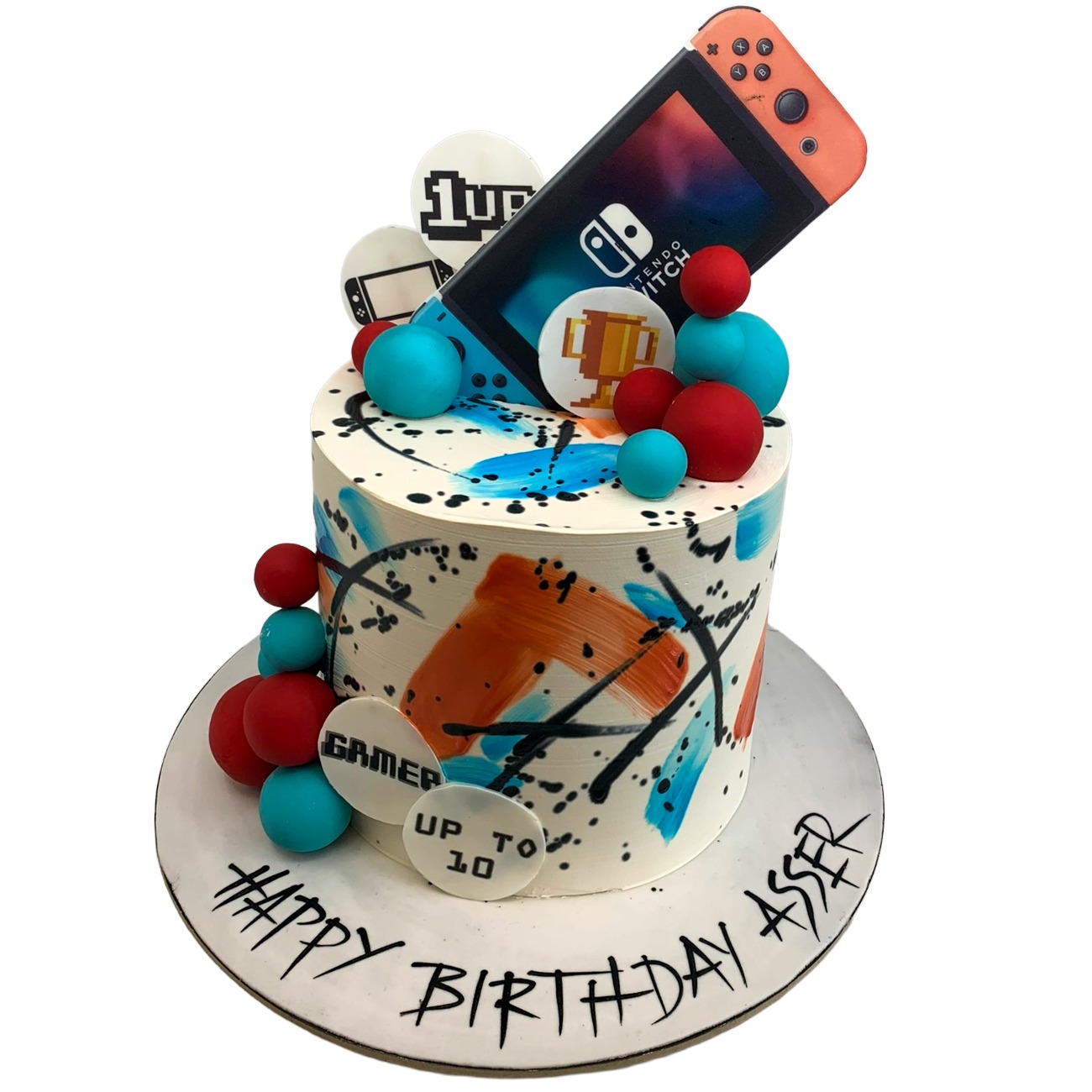 Gamer's Level Up Cake