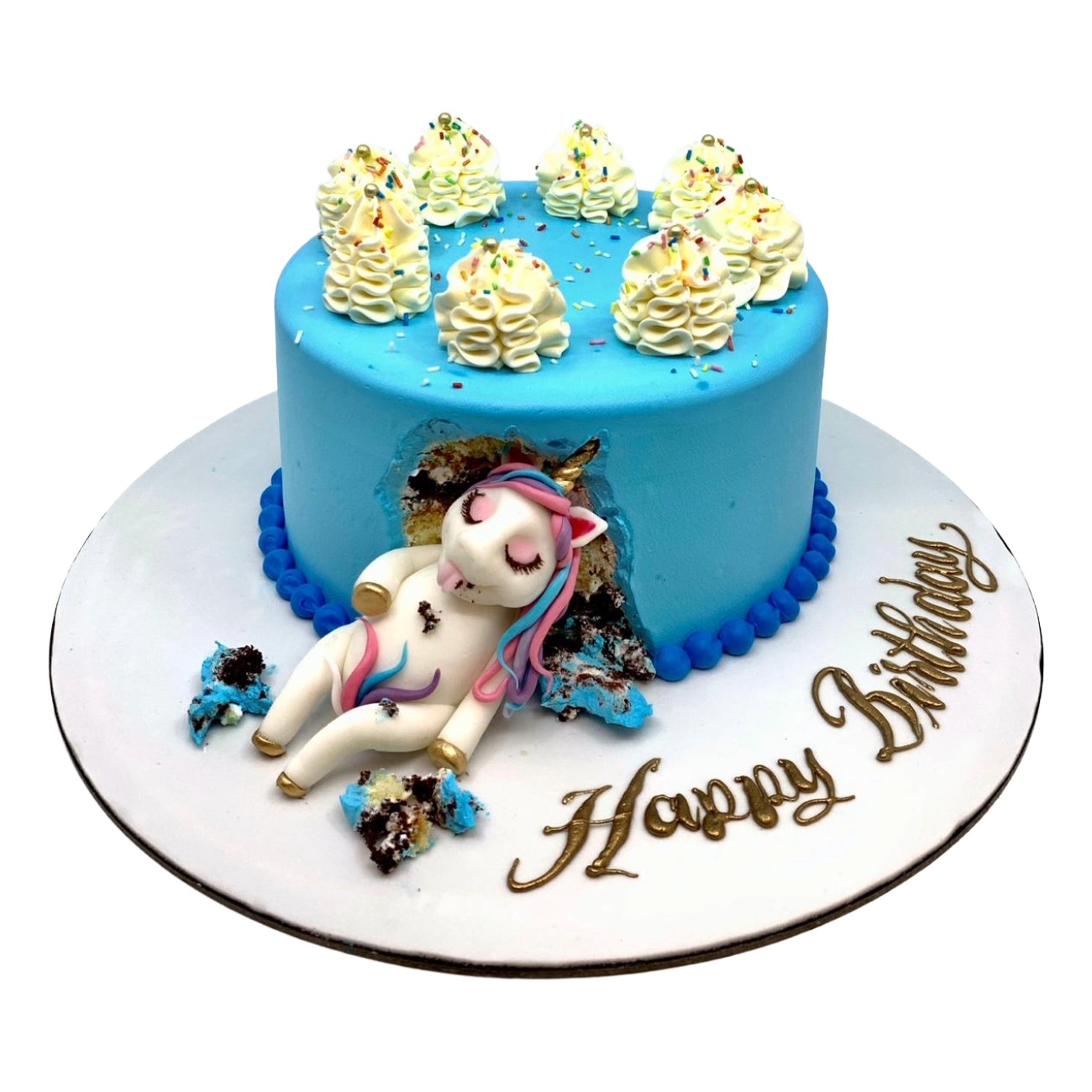 Hungry Unicorn Surprise Cake