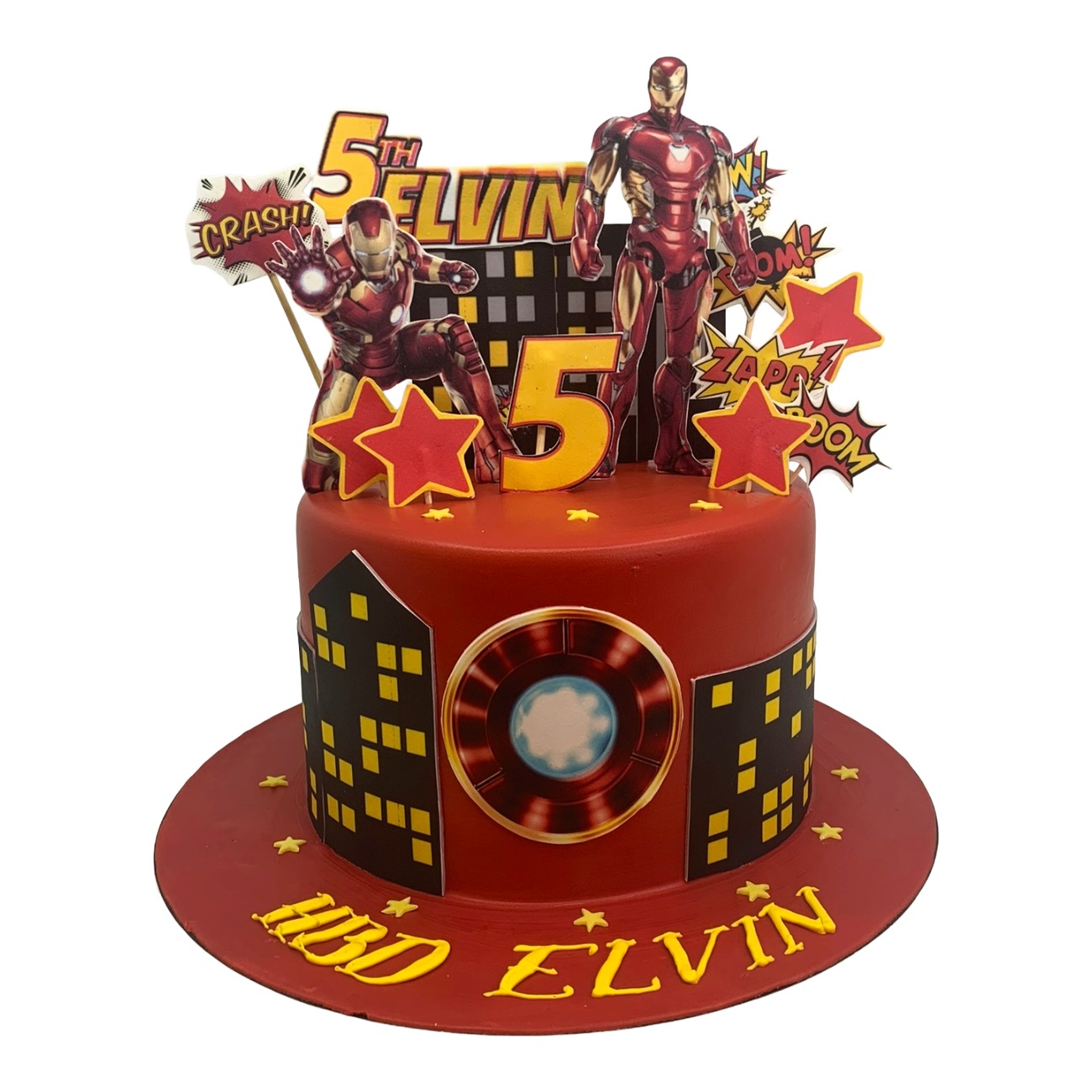 Iron Man Avenger City Cake