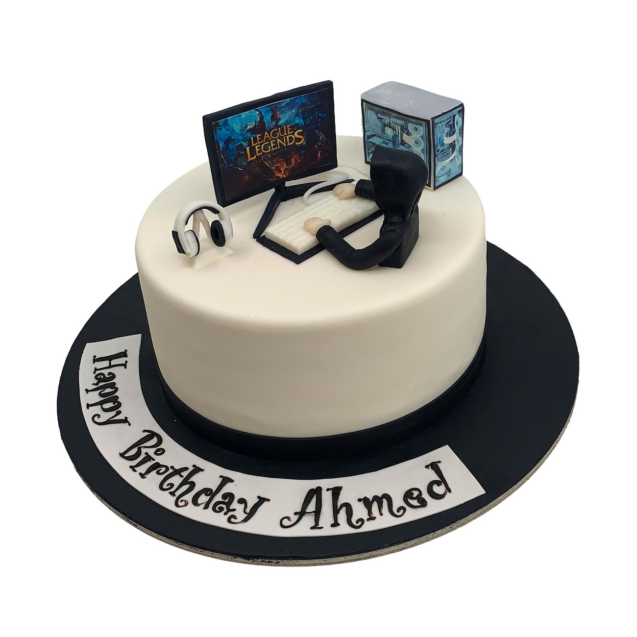 League of Legends Gamer Setup Cake