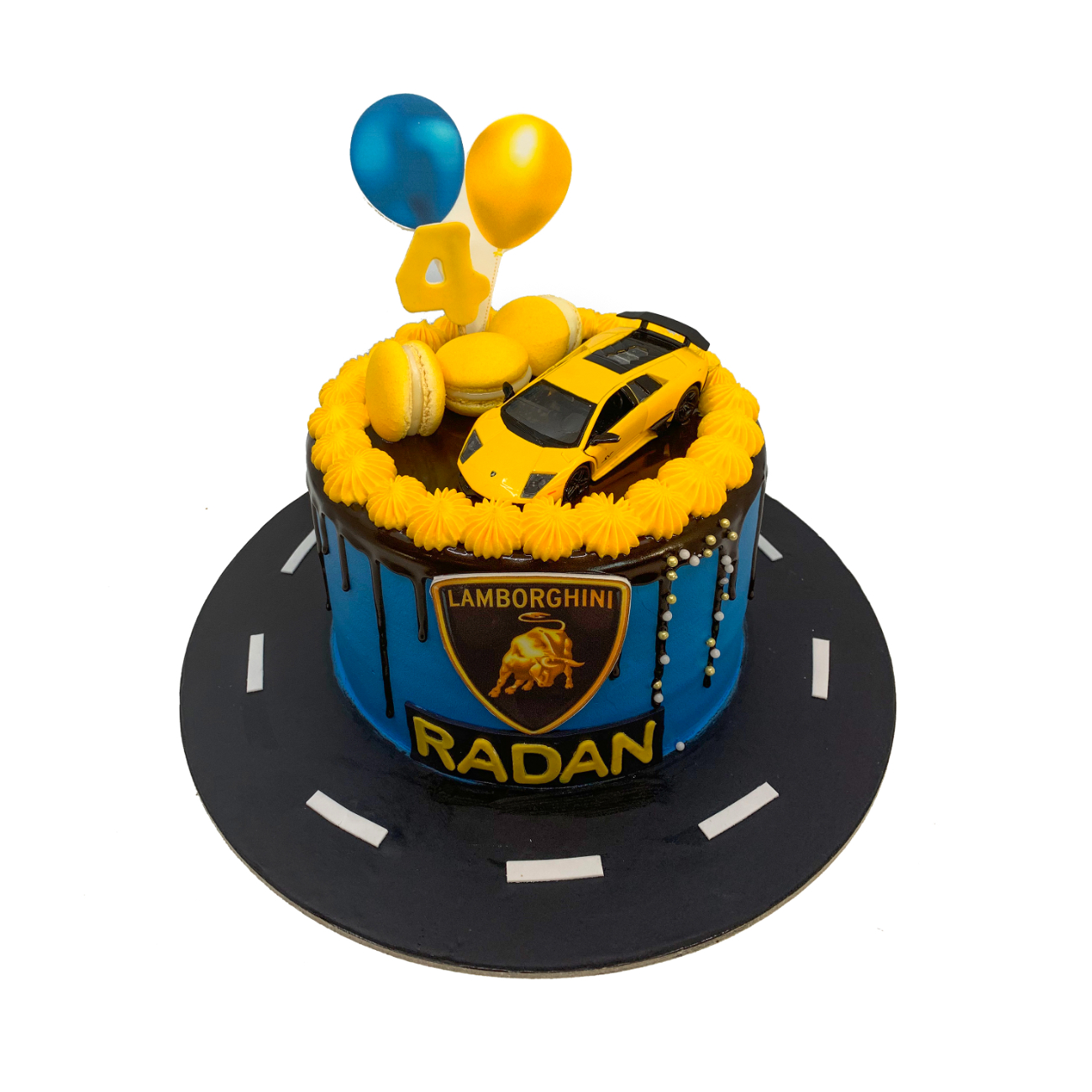 Luxury Lamborghini Sports Car Cake