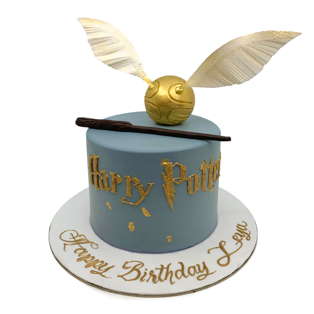 Magical Harry Potter Golden Snitch & Wand Cake