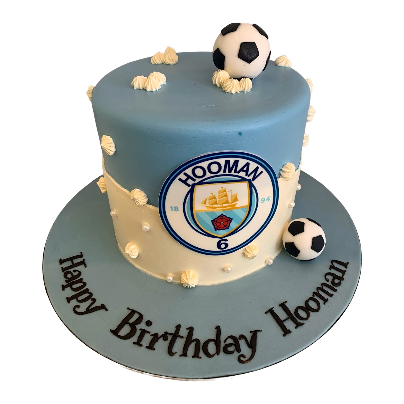 Man City Football Fan Cake