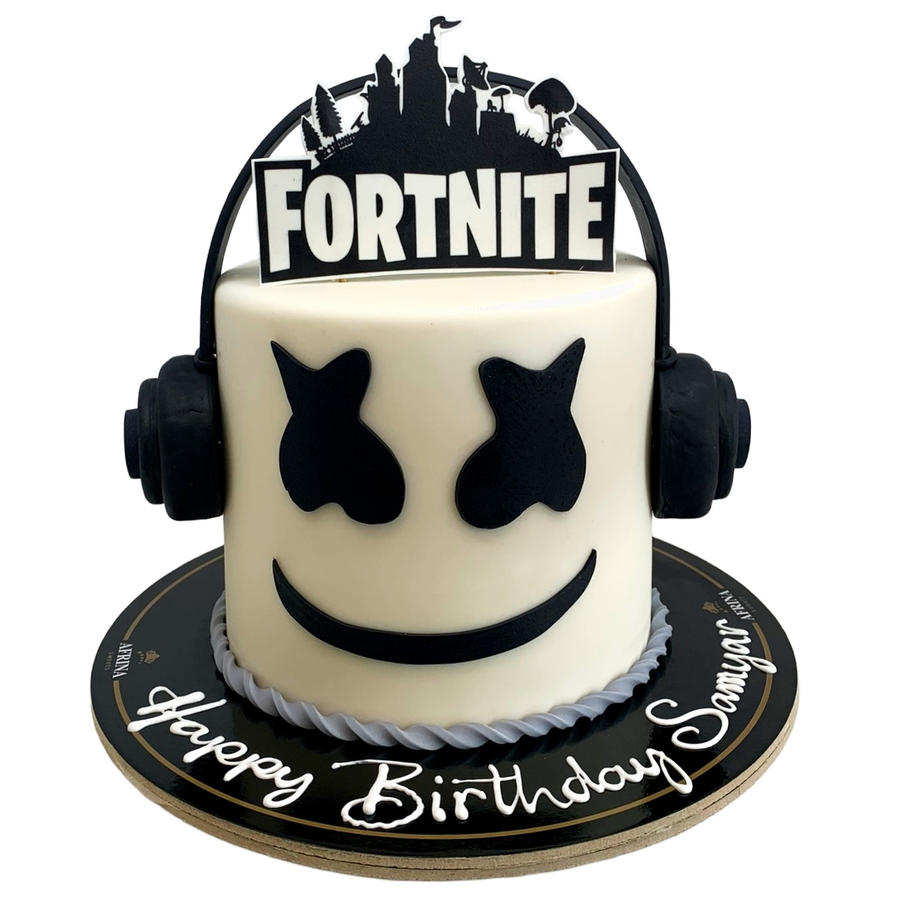 Marshmello Fortnite DJ Cake