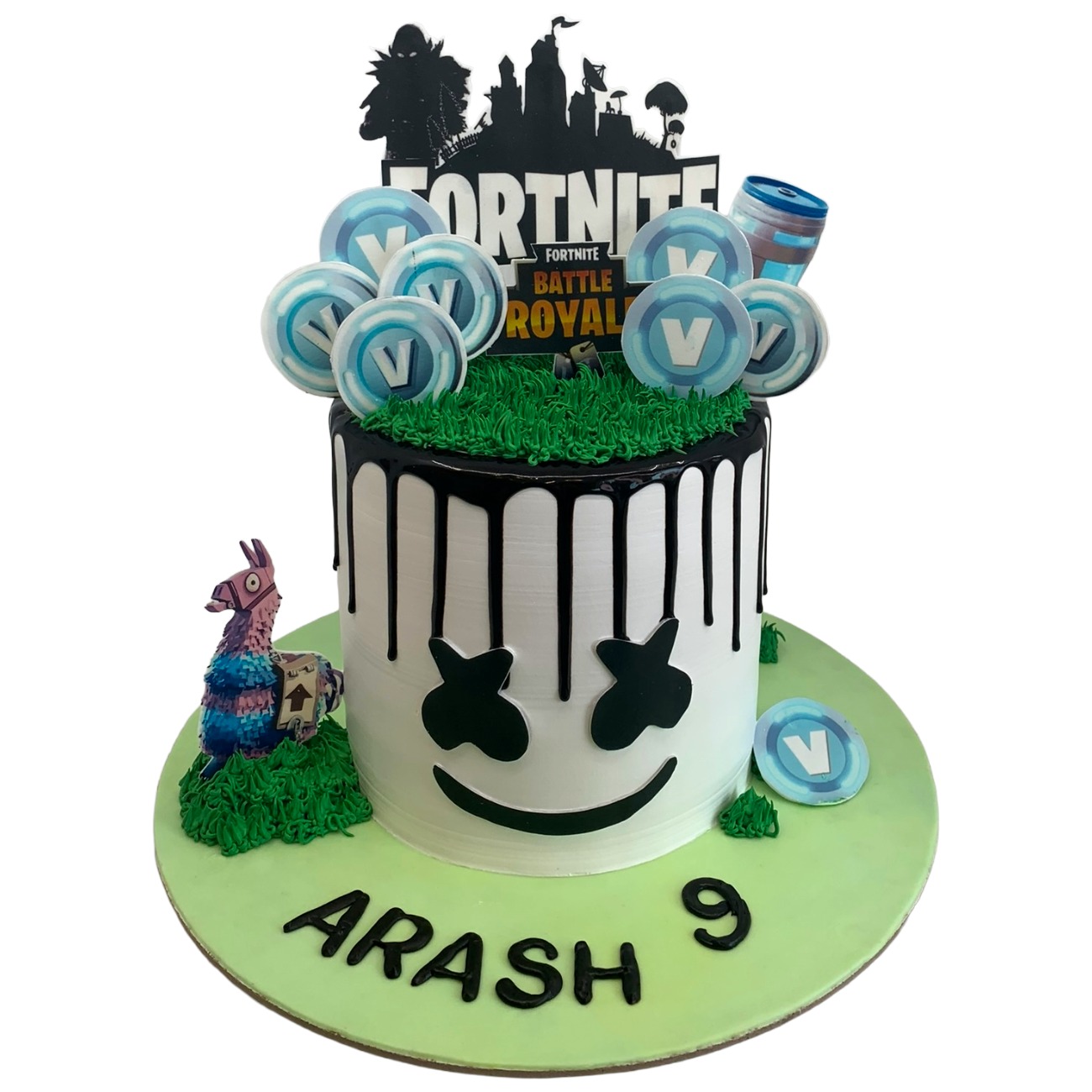 Marshmello Fortnite Drip Cake