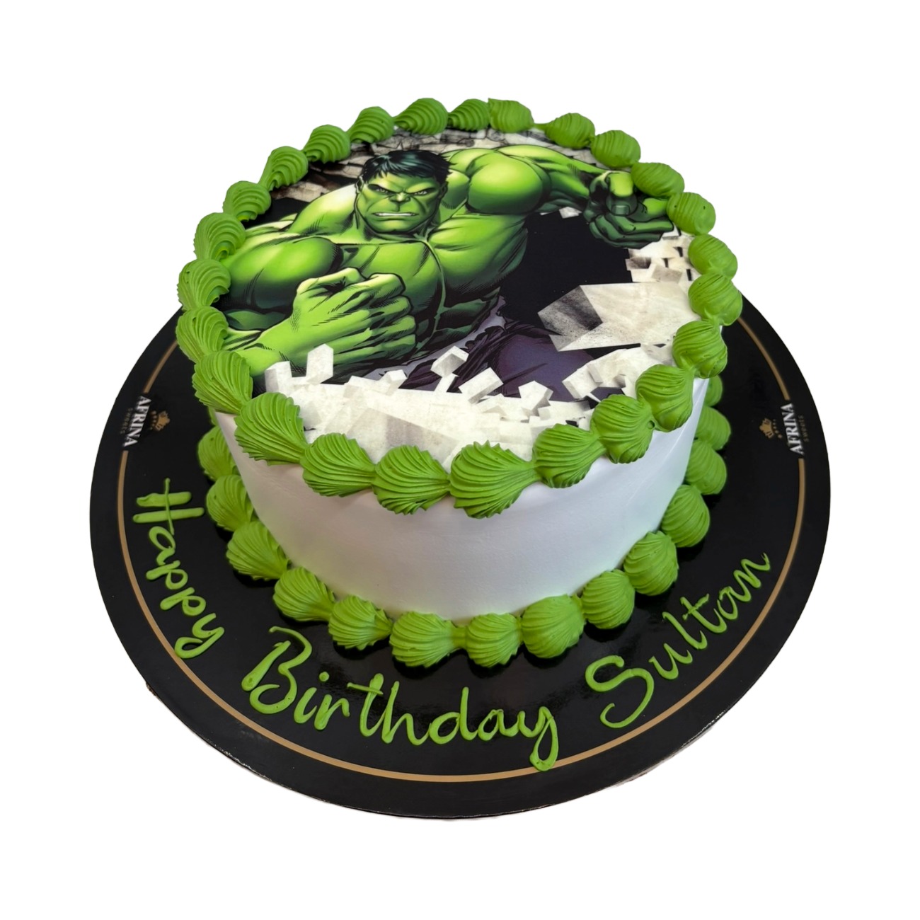 Marvel Incredible Hulk Smash Birthday Cake