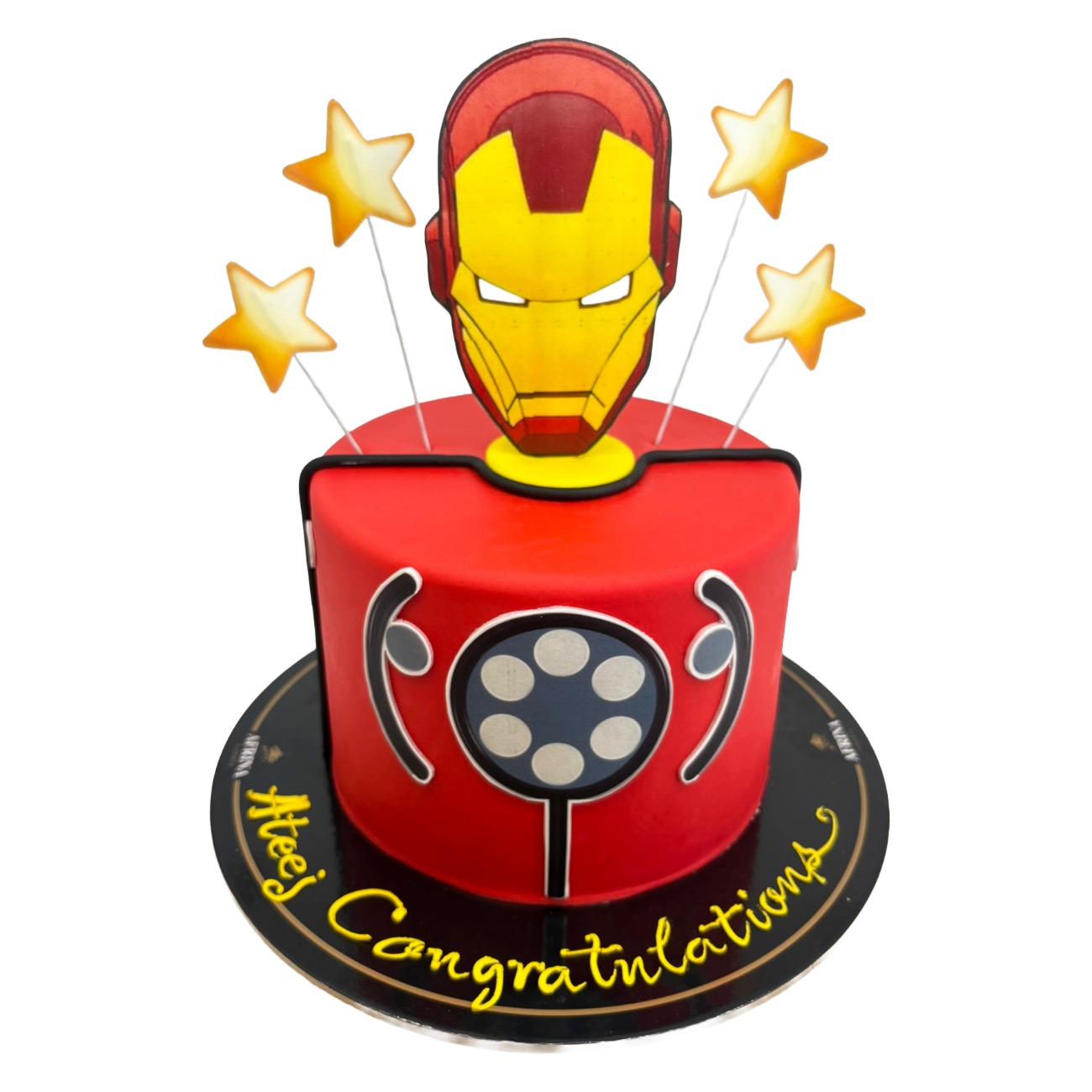 Marvel Iron Man Superhero Congratulations Cake