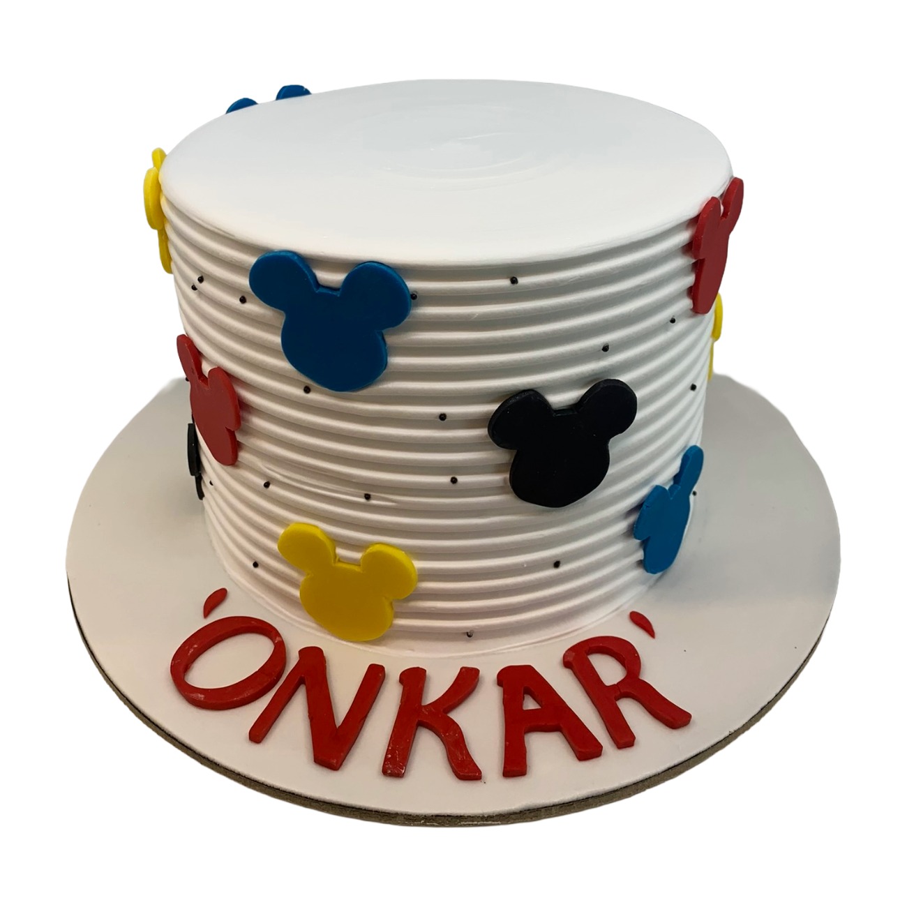 Mickey Mouse Modern Silhouette Cake
