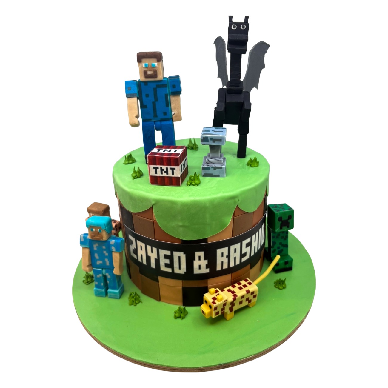 Minecraft Block World Cake 2