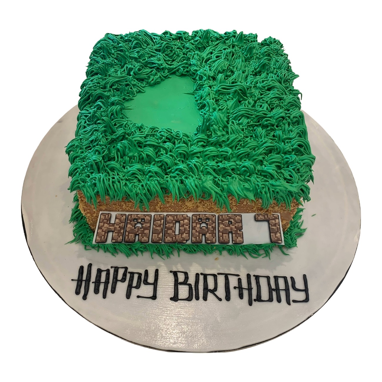 Minecraft Grass Block Adventure Cake