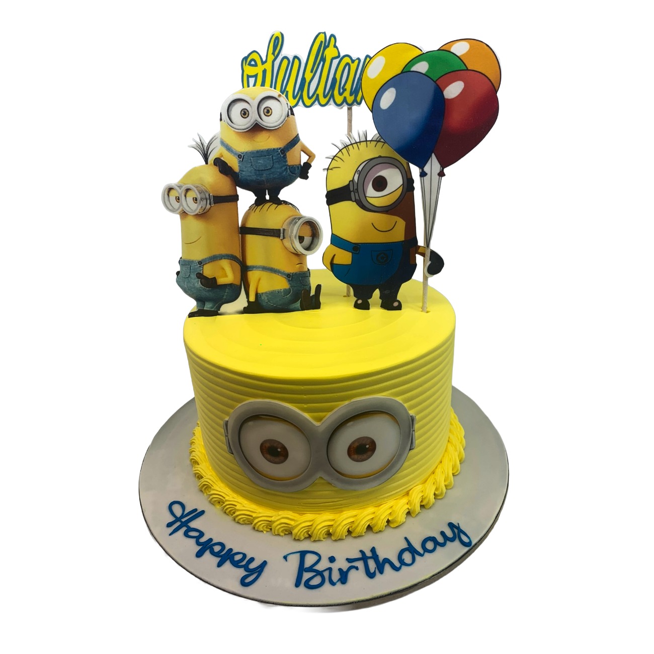 Minions Party Balloon Cake