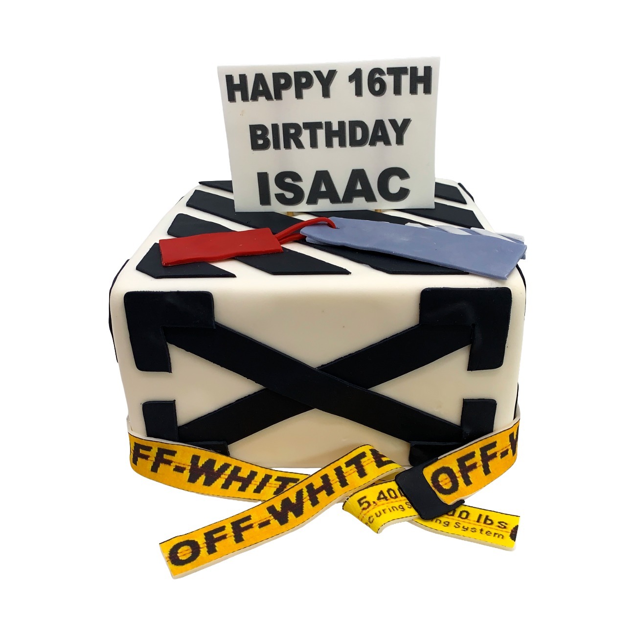 Modern Off-White Fashionista Cake