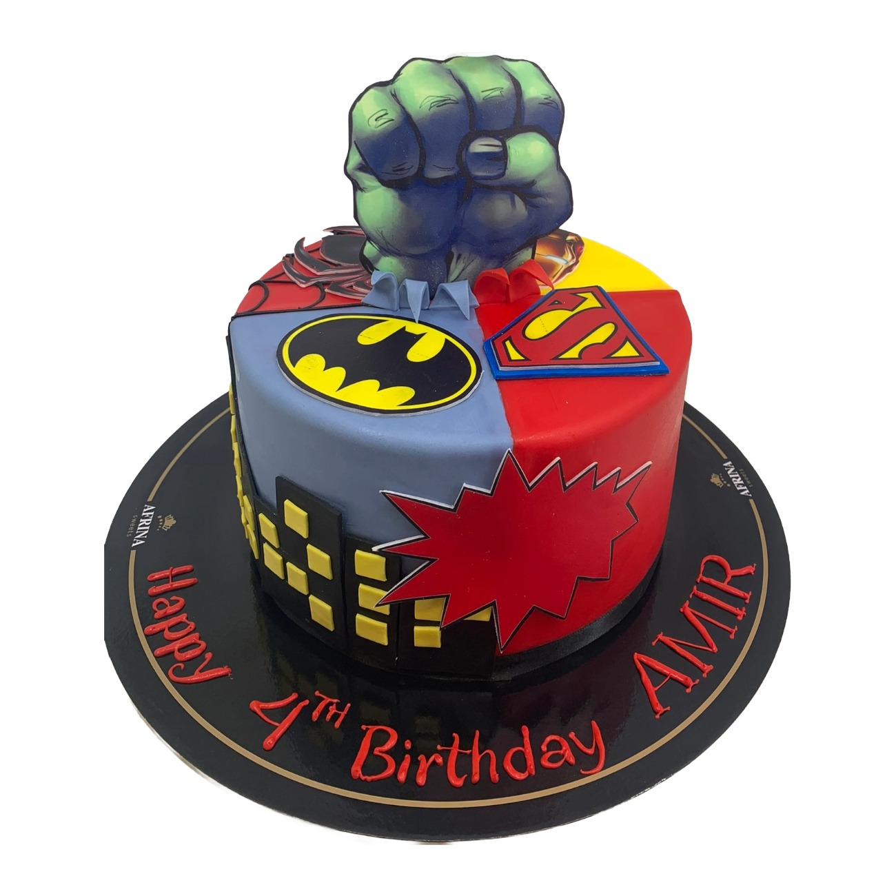 Multi-Hero Avengers & Justice League Cake