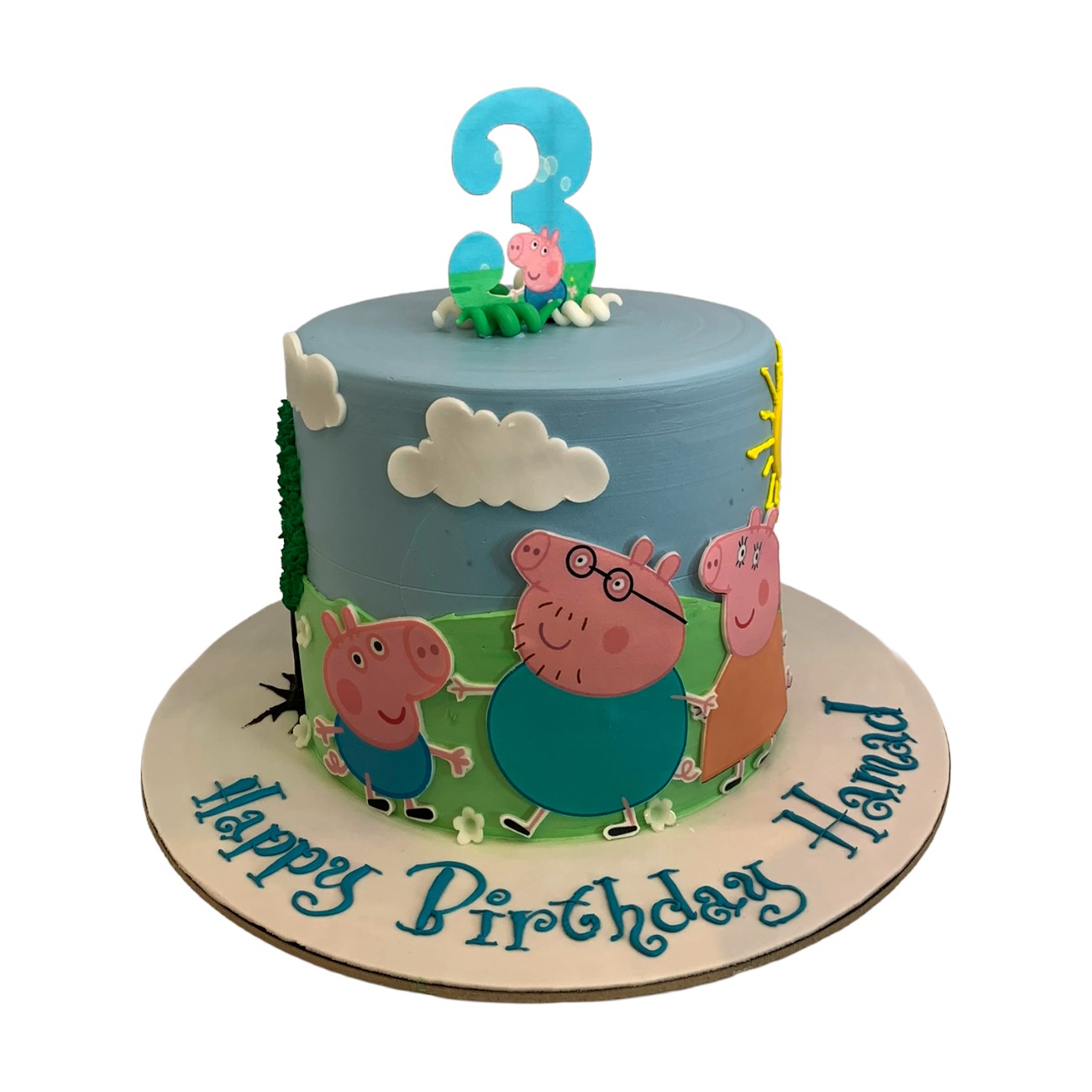 Peppa Pig Family Meadow Birthday Cake