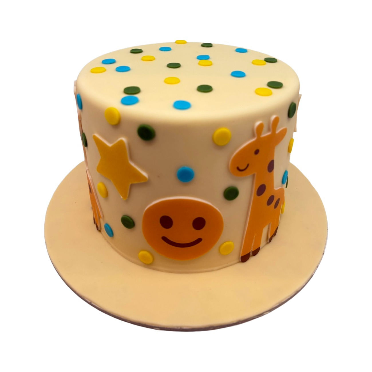 Playful Safari Polka Dot Cake