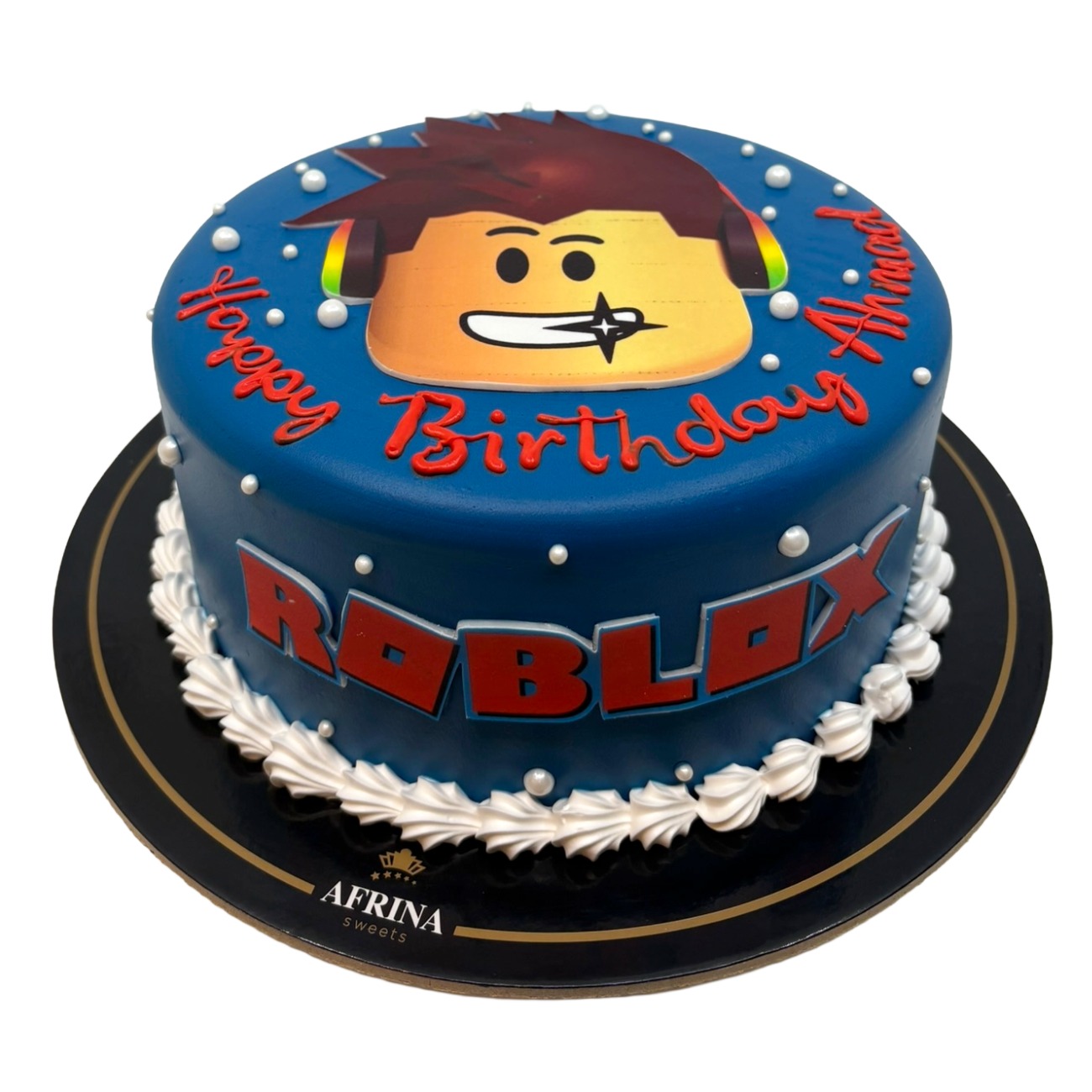 Roblox Blue Gamer Birthday Cake