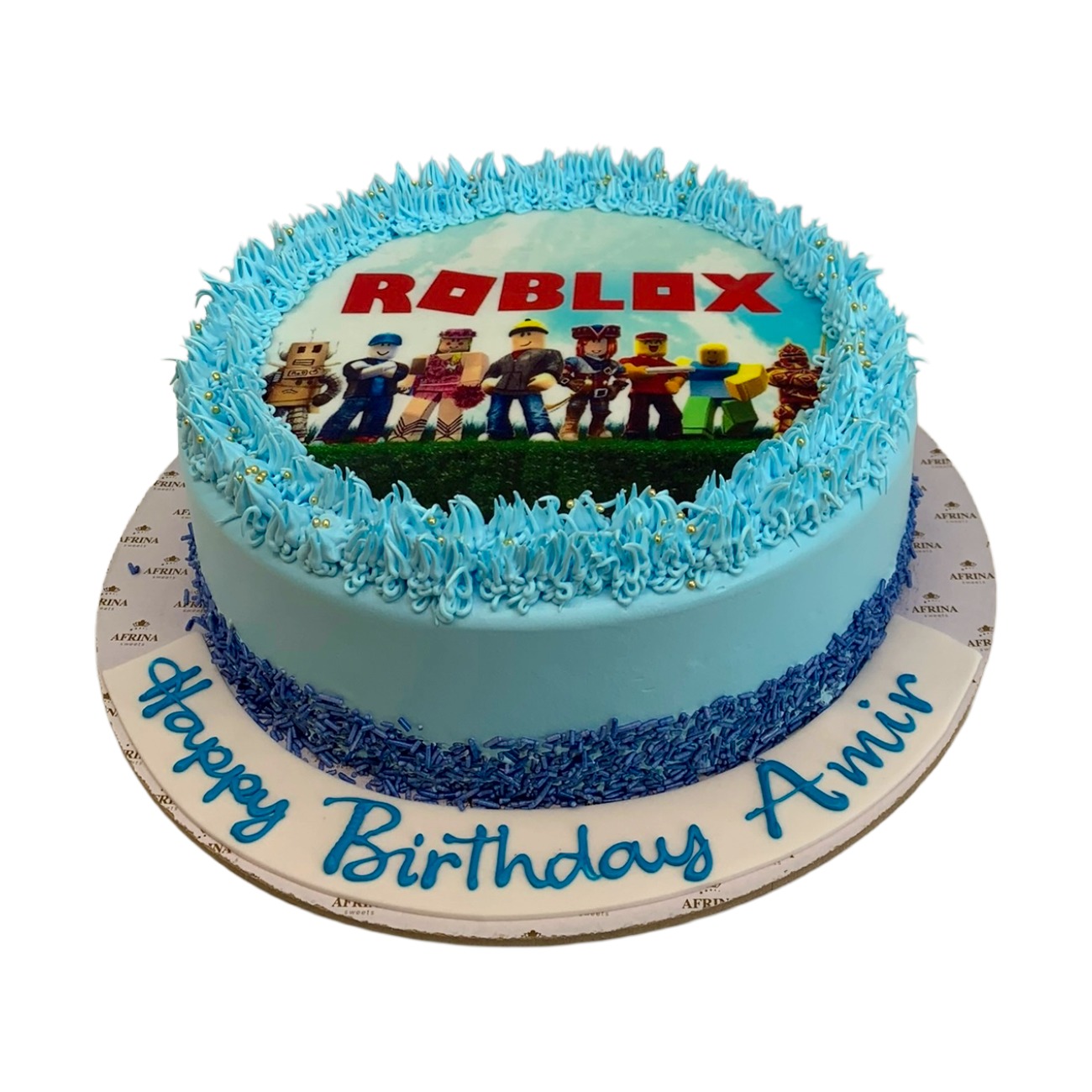 Roblox Characters Edible Image Party Cake