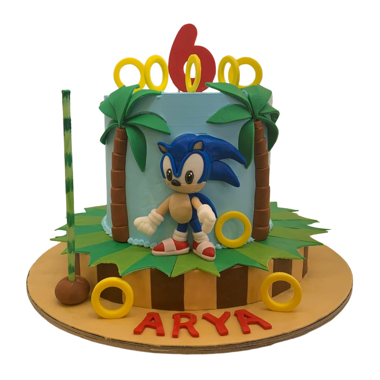 Sonic Green Hill Zone Cake