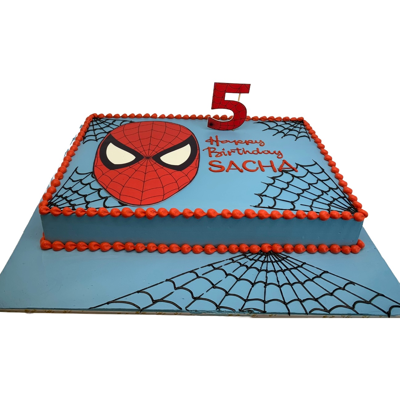 Spiderman Web-Slinger Sheet Cake