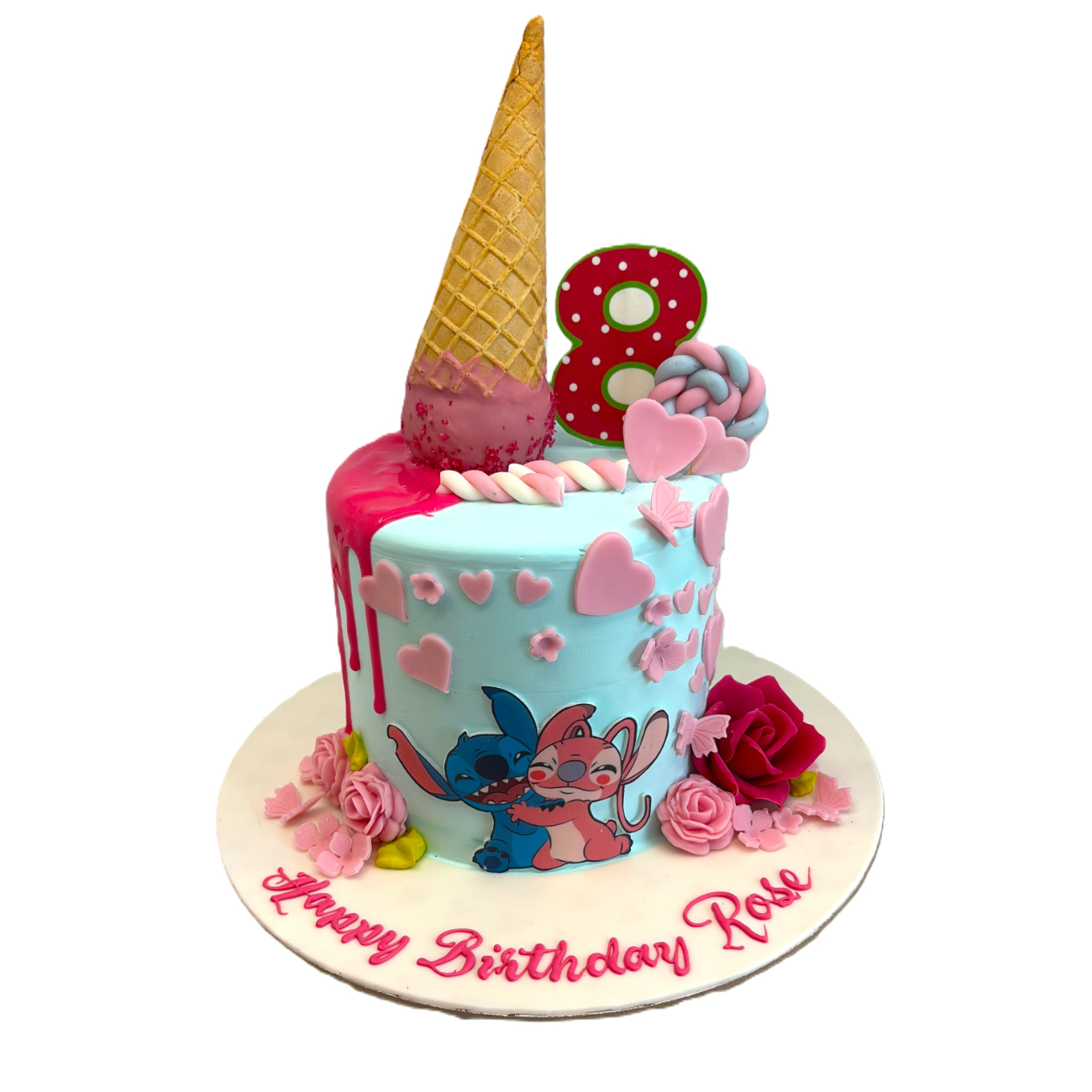 Stitch & Angel Sweetheart Cake