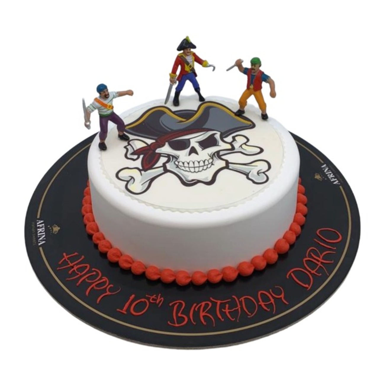 Swashbuckling Pirate Skull Cake
