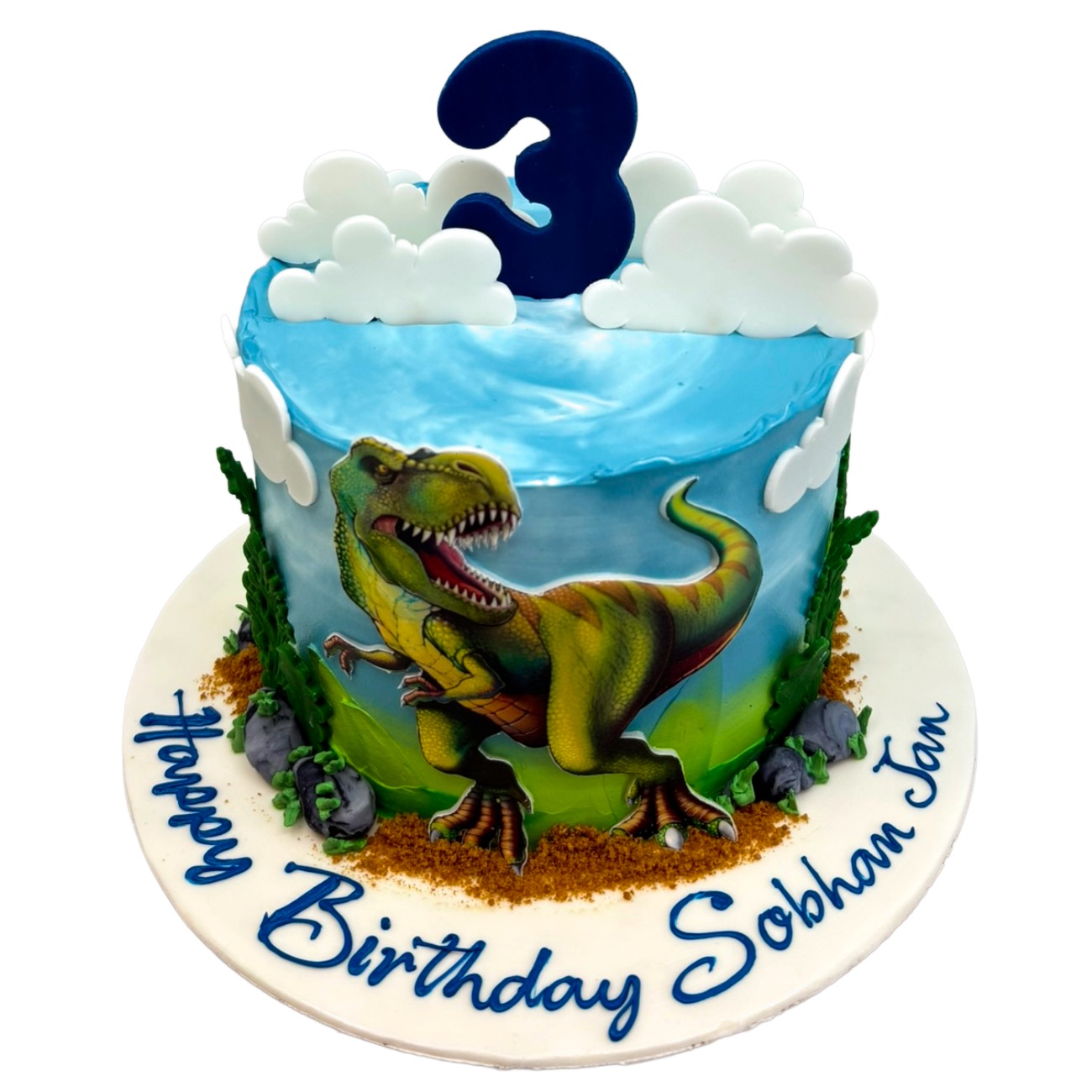 T-Rex Dinosaur Roar Cake