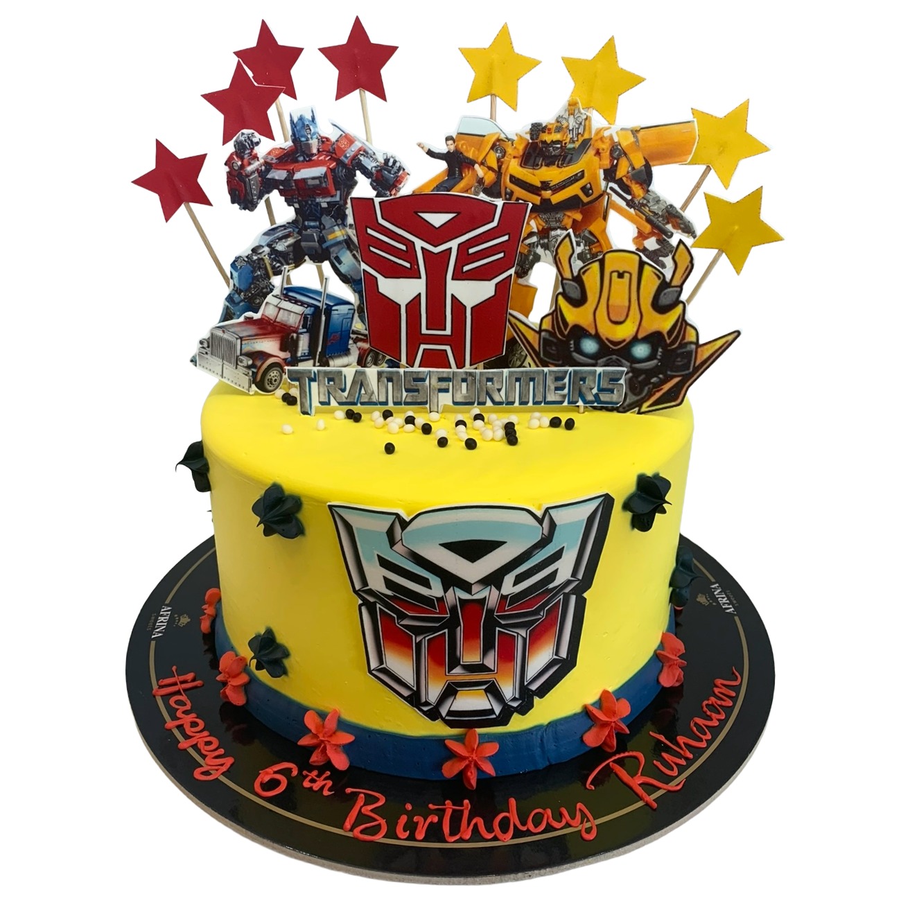 Transformers Autobot Action Cake