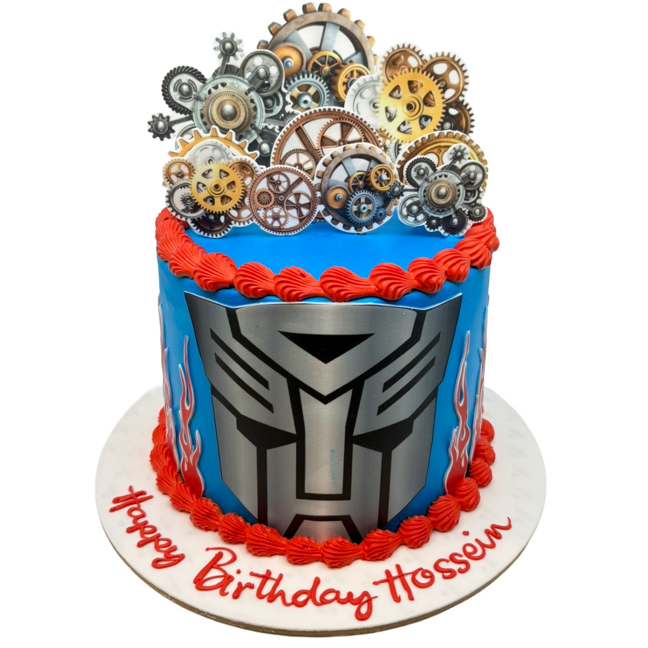 Transformers Autobot Gear Cake