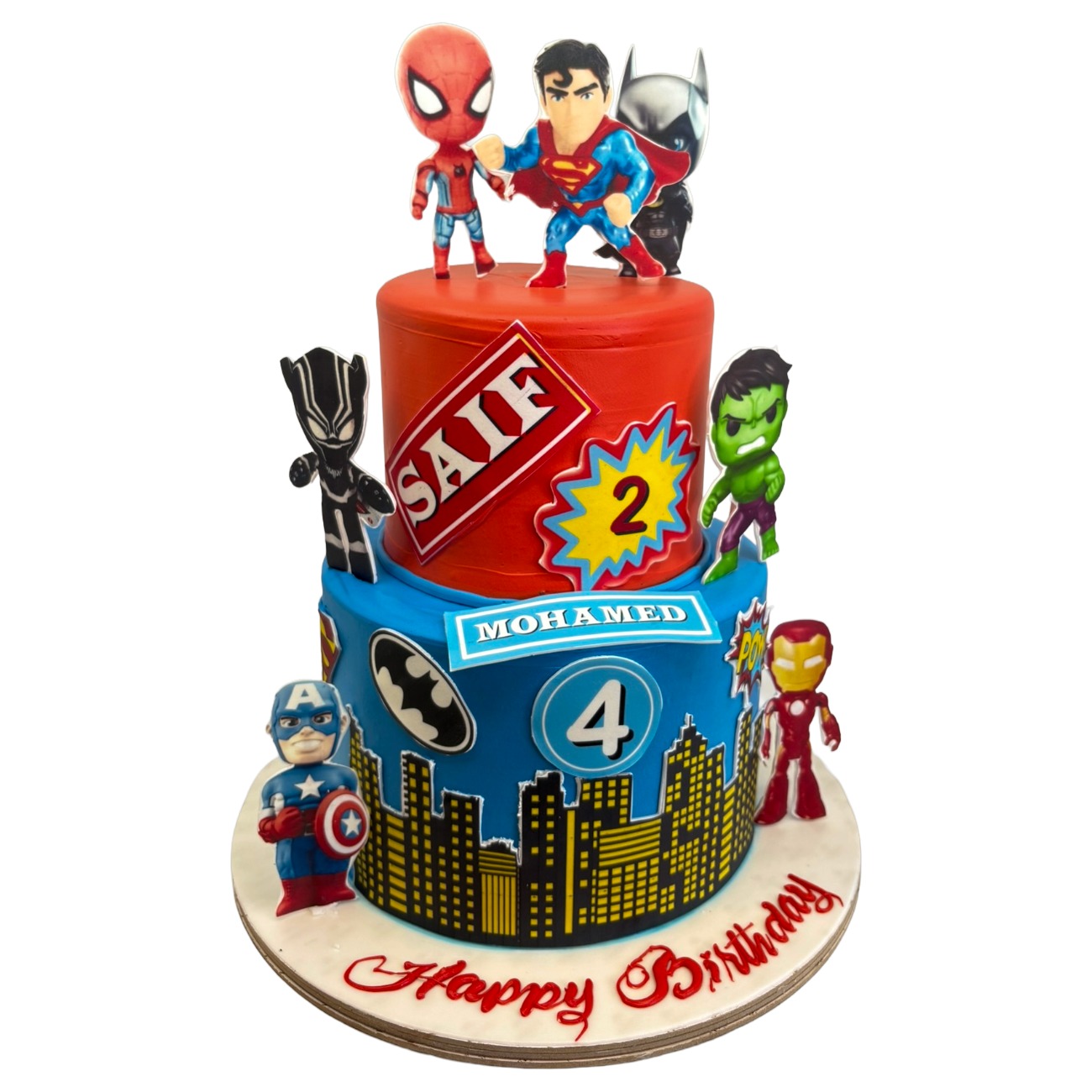 Ultimate Justice League Superhero Cake
