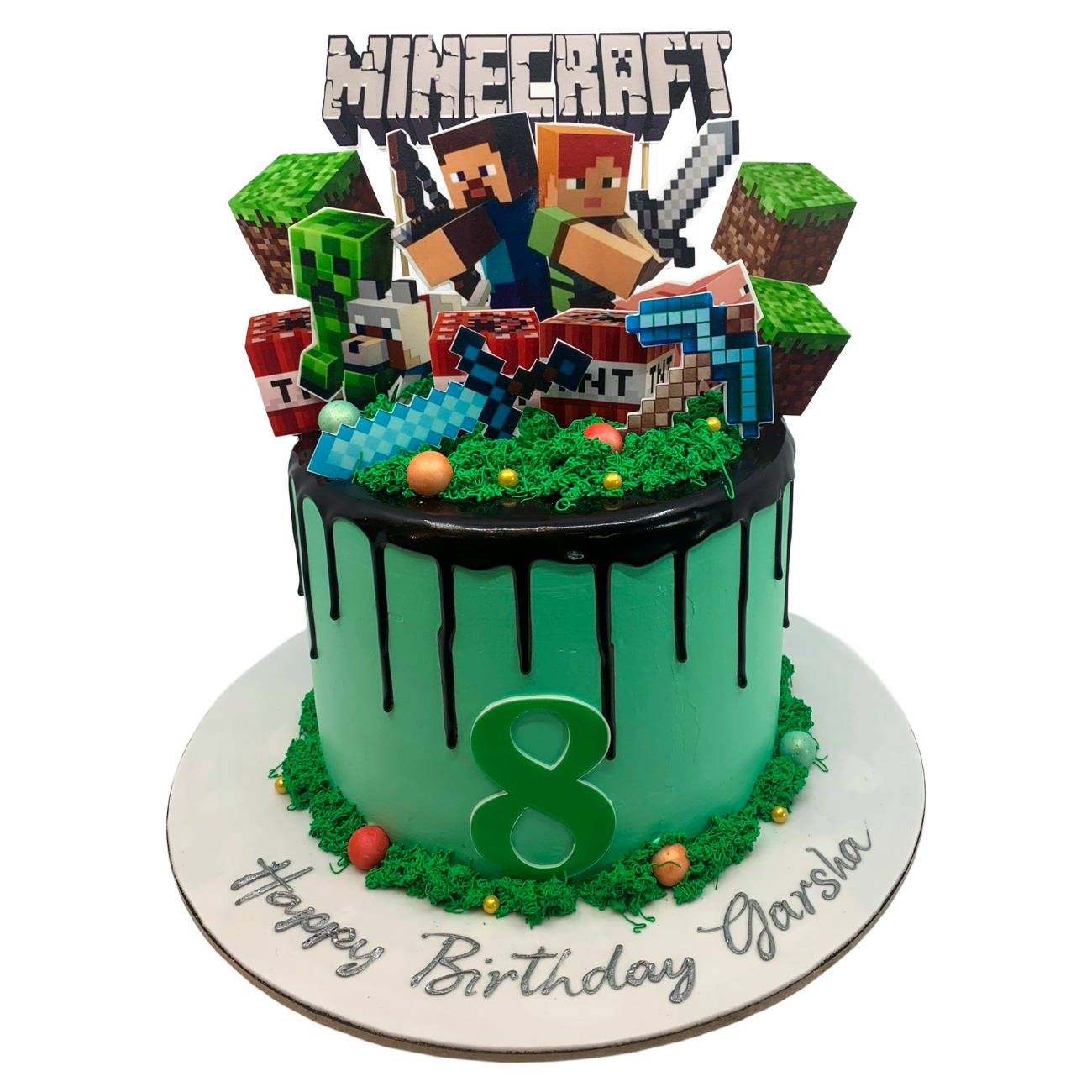 Ultimate Minecraft Drip Birthday Cake