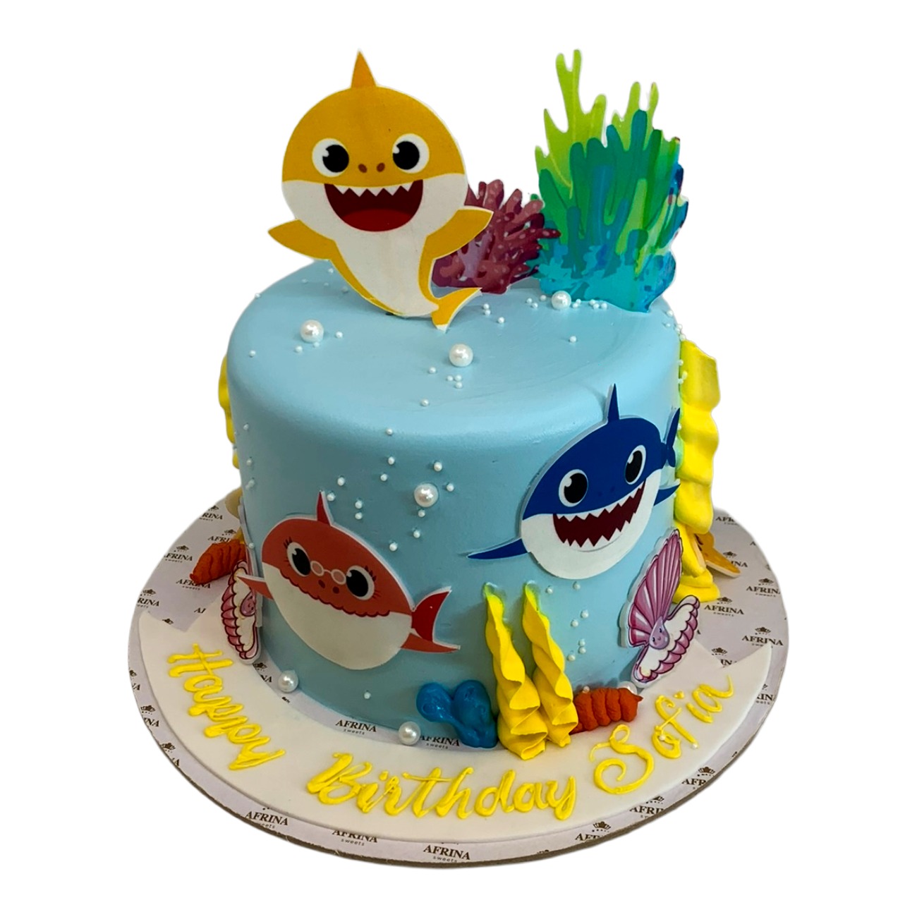 Underwater Baby Shark Cake