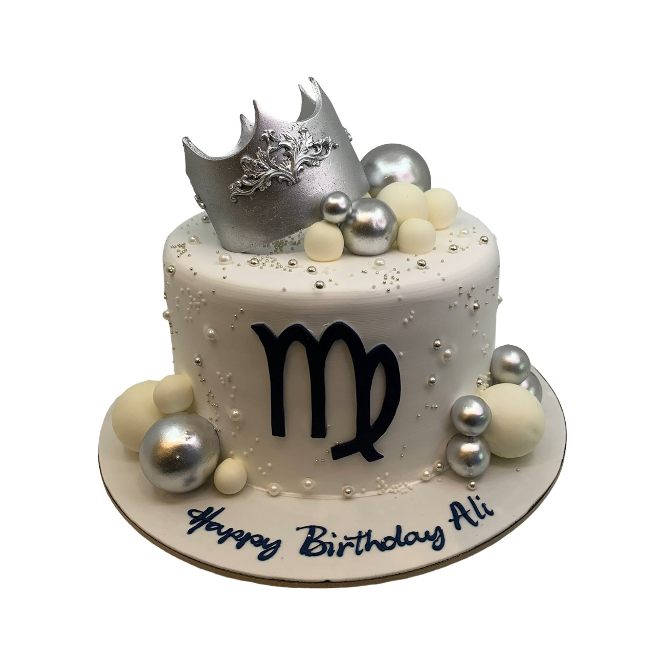 Virgo Zodiac Crown Cake