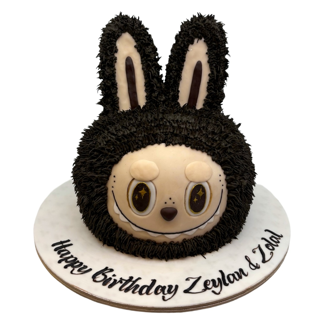 Whimsical Midnight Bunny Cake