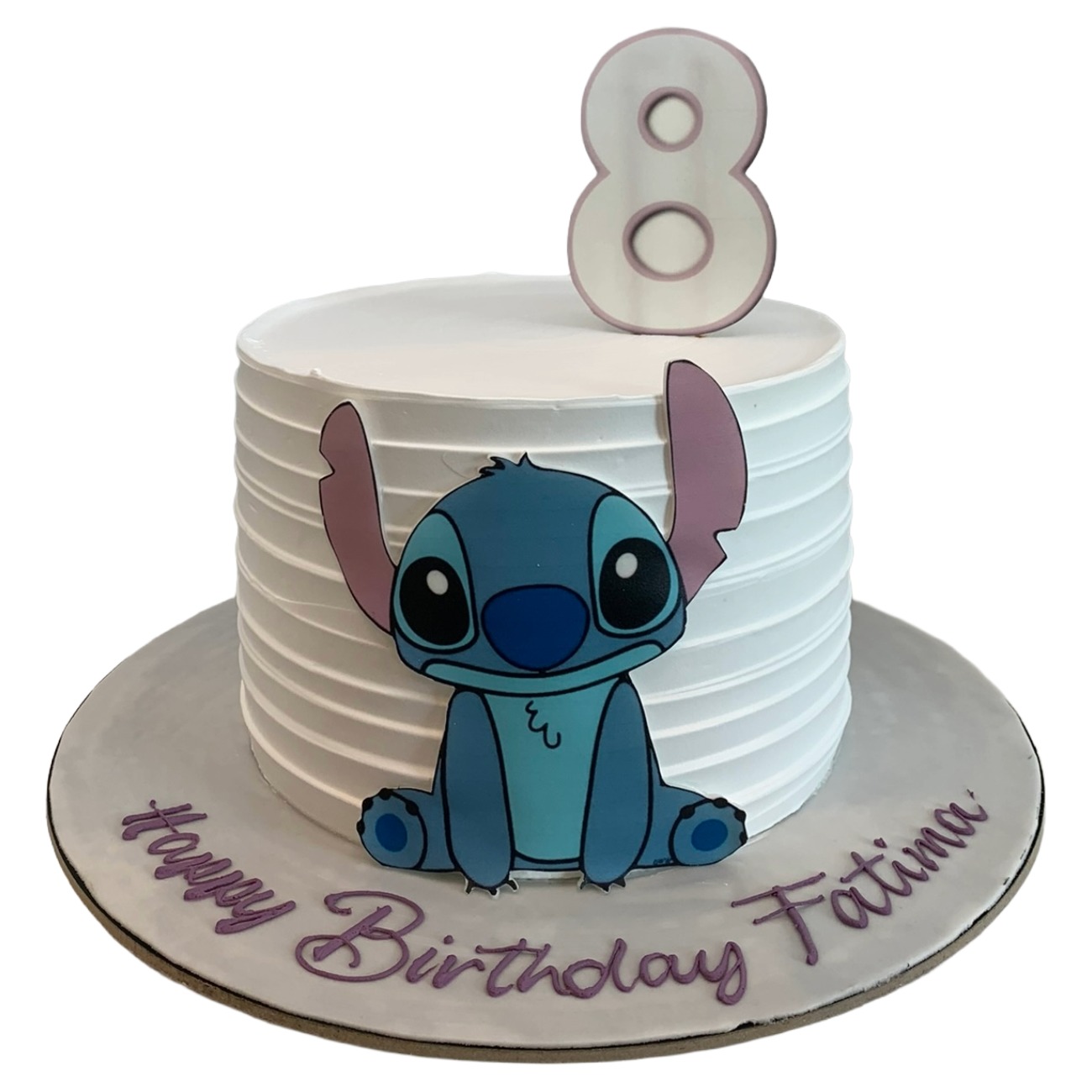 White Lilo & Stitch Birthday Cake