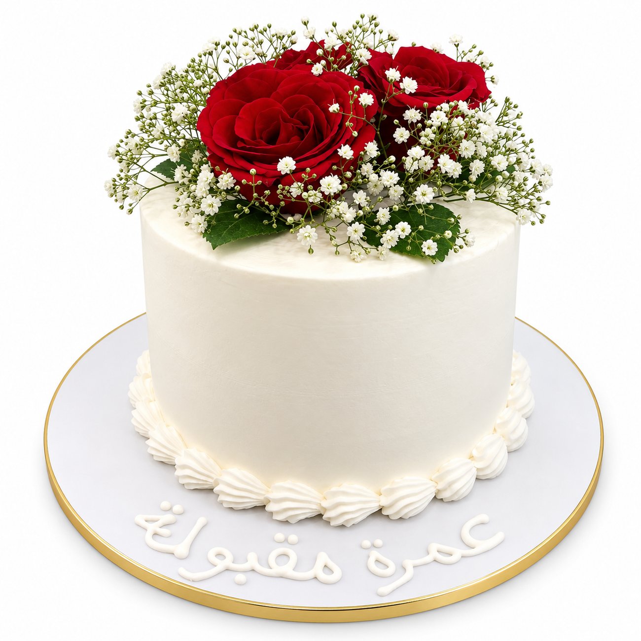 Red Crimson Valentines Cake