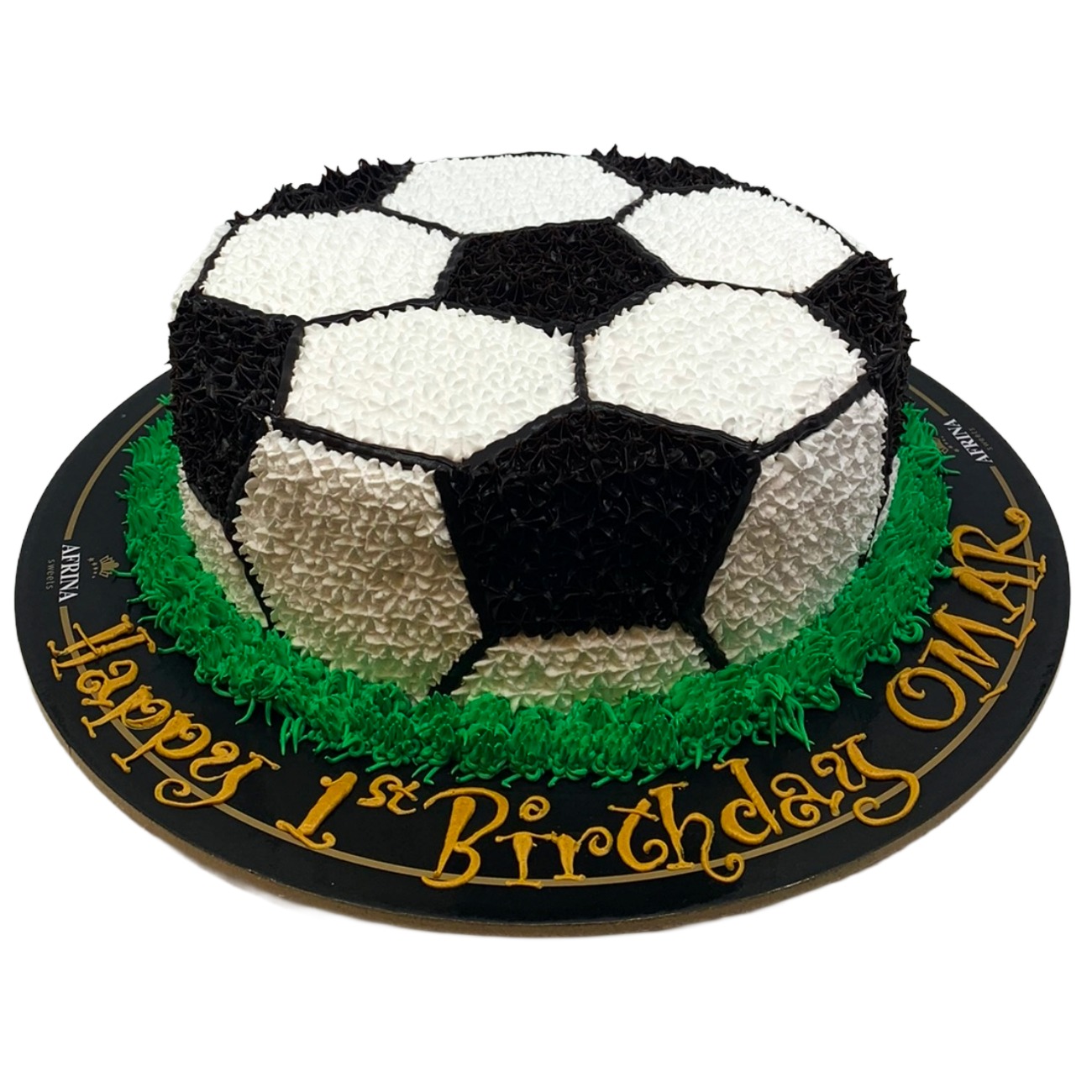 3D Textured Soccer Ball Birthday Cake
