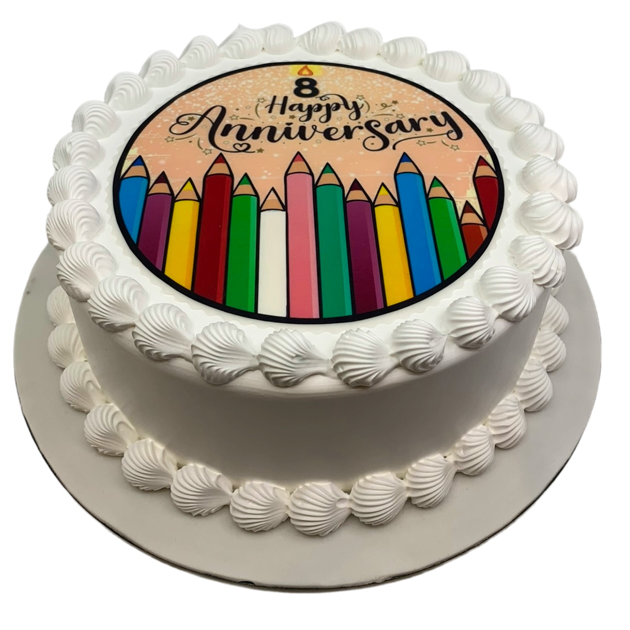 8th Anniversary Pencil Cake
