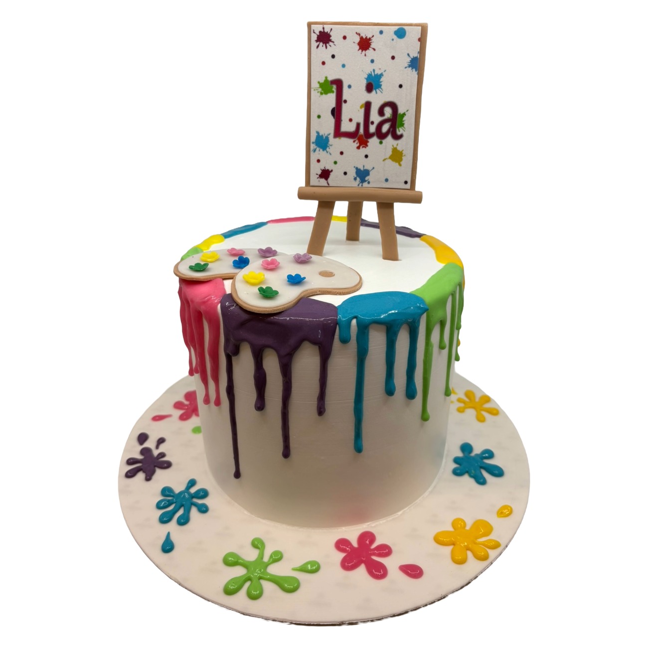 Art-Themed Birthday Cake