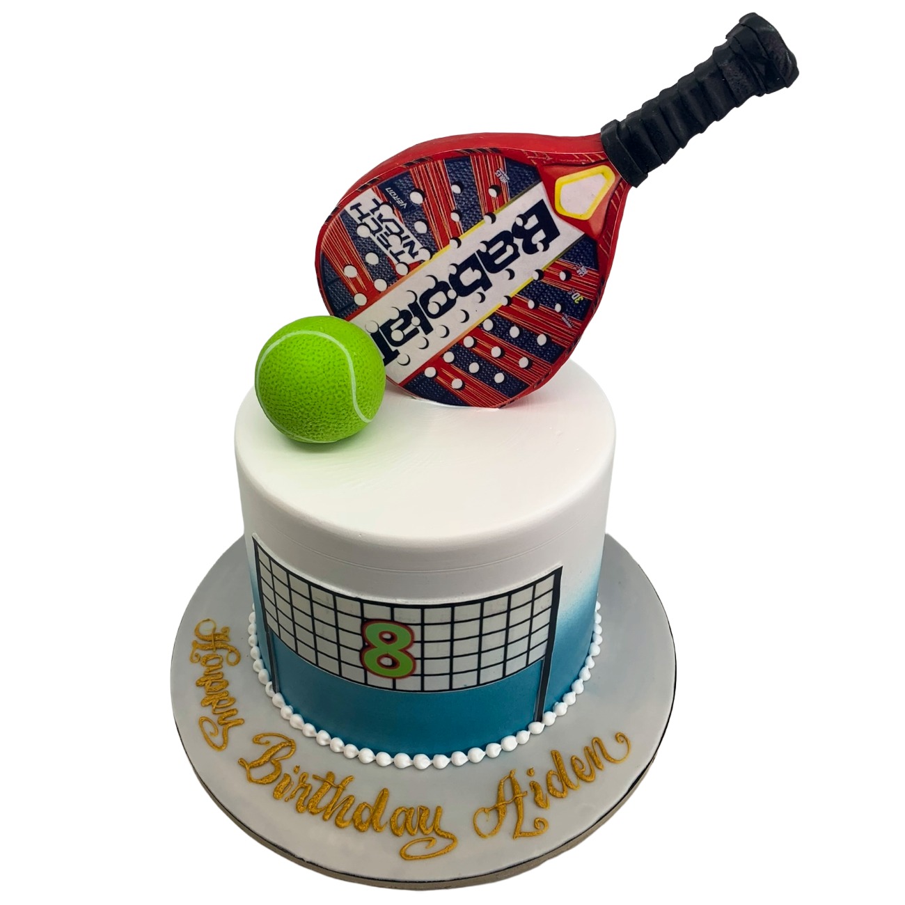 Babolat Padel Racket & Tennis Birthday Cake