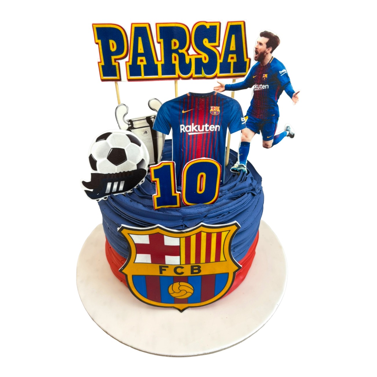 Barcelona Messi Number 10 Cake