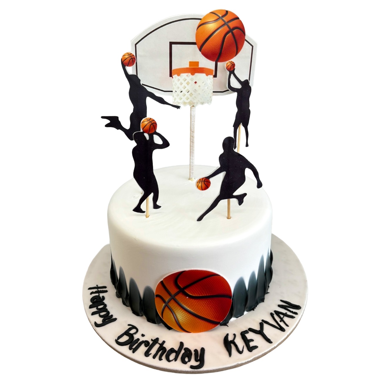 Basketball Court Star Cake