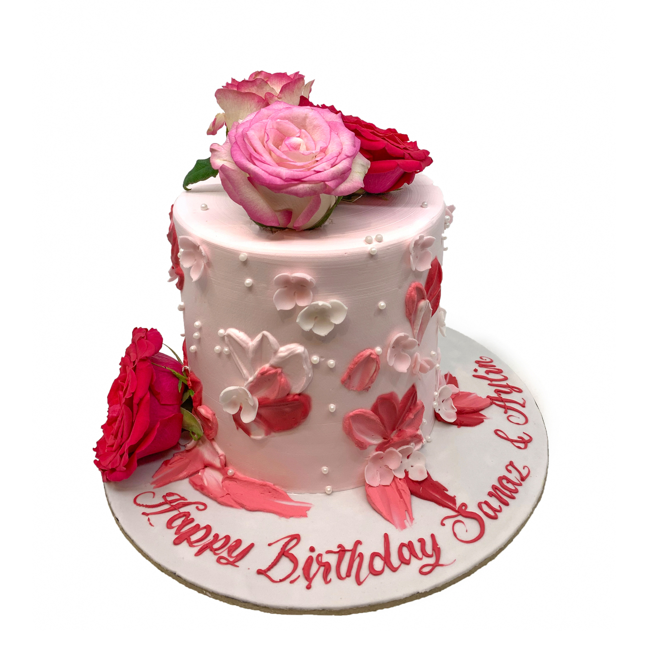 Blush Palette Botanical Cake
