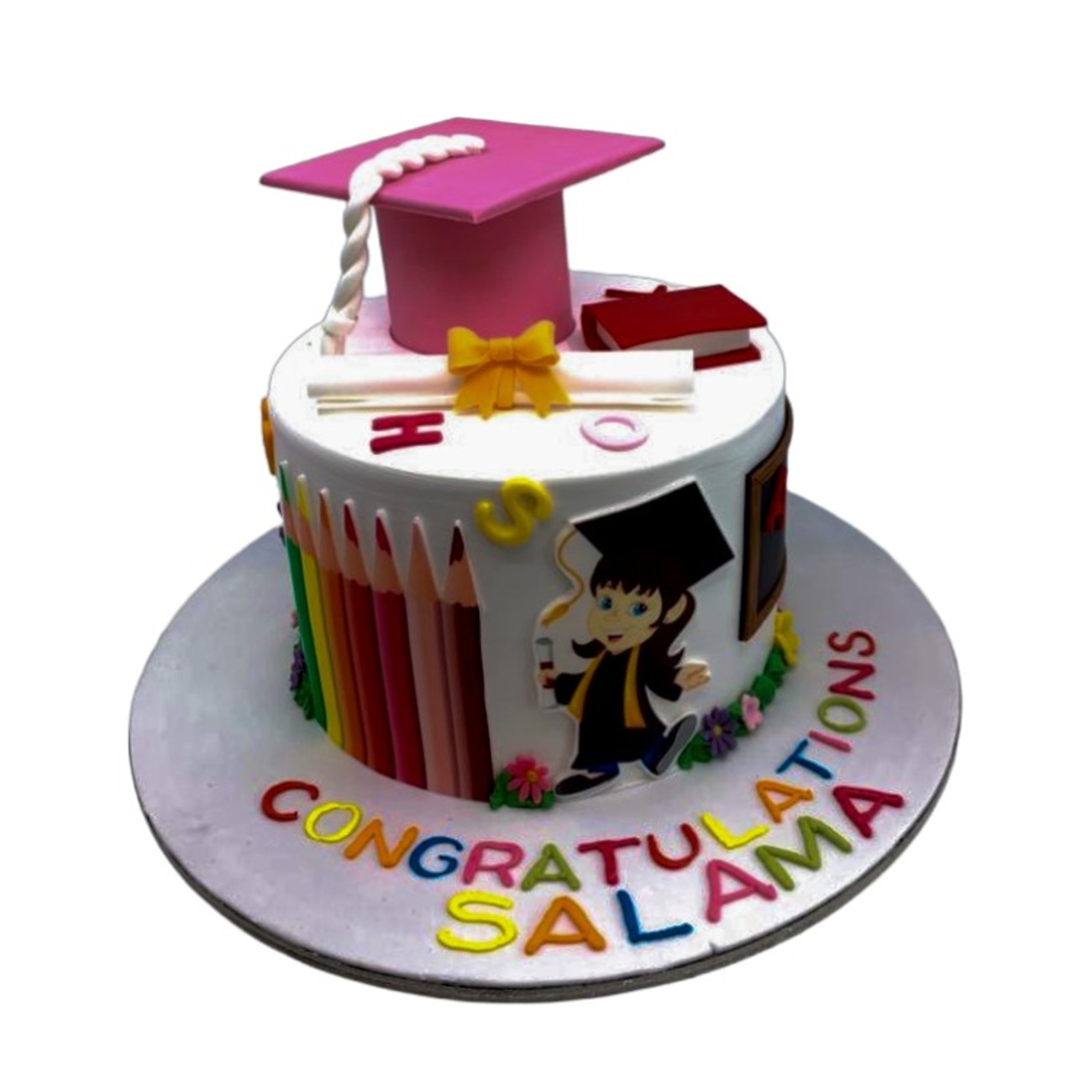 Bright Future School Graduation Cake