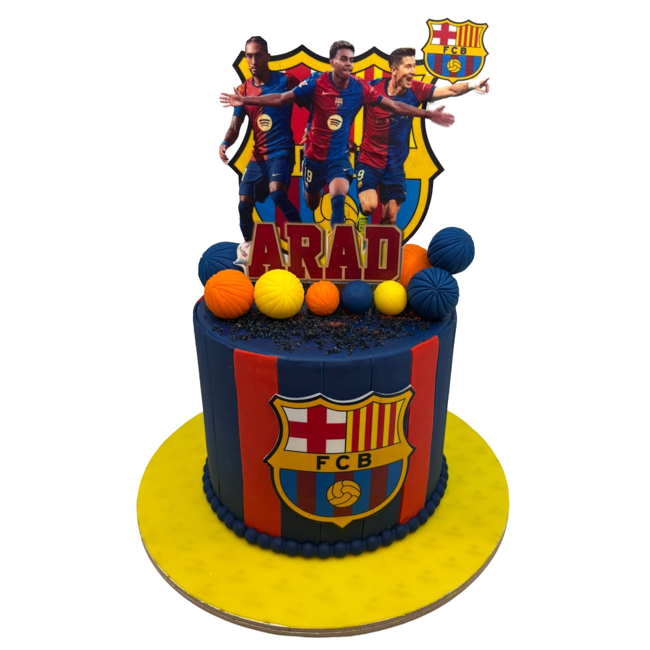 Classic Blue FC Barcelona Theme Cake