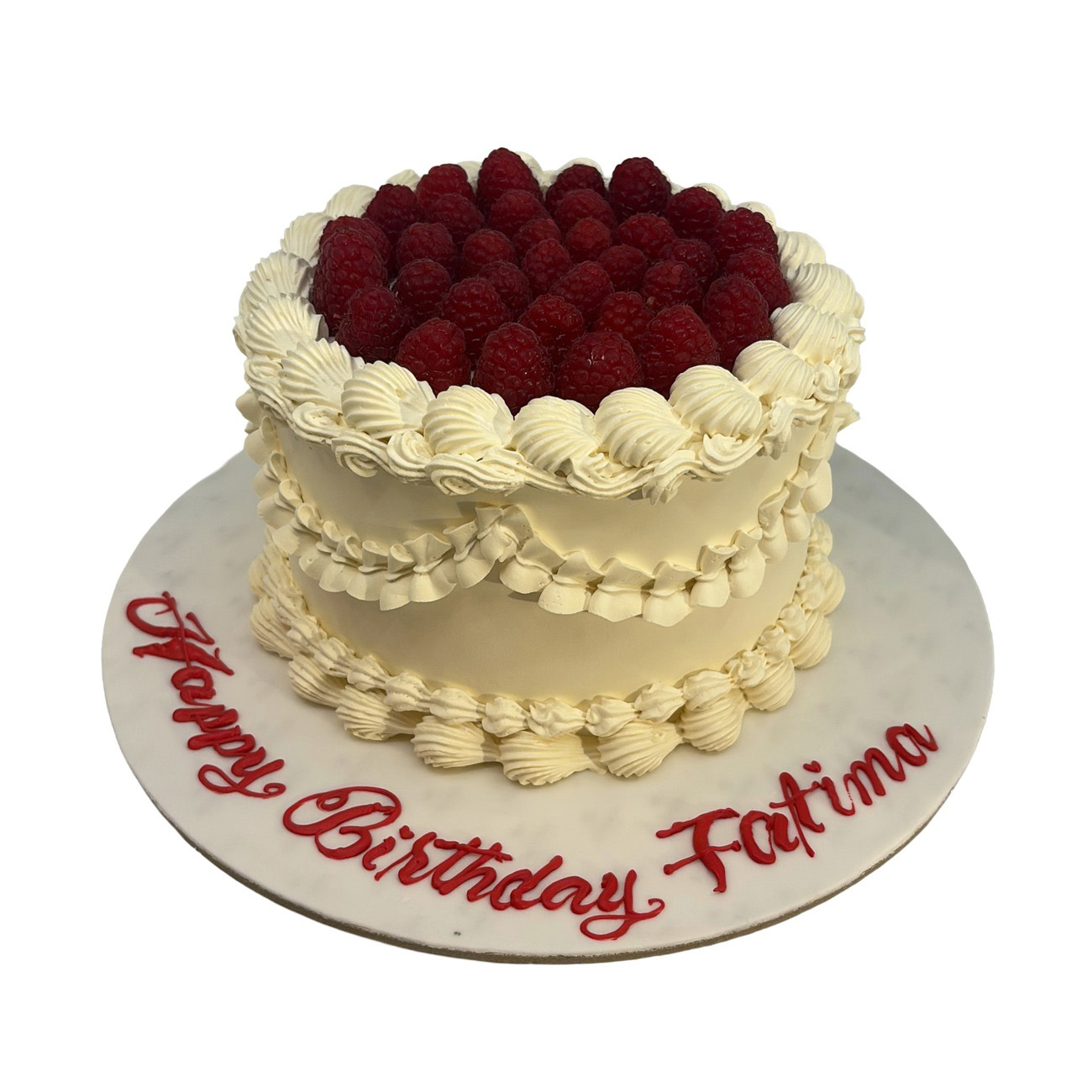 Classic Raspberry Lambeth Birthday Cake