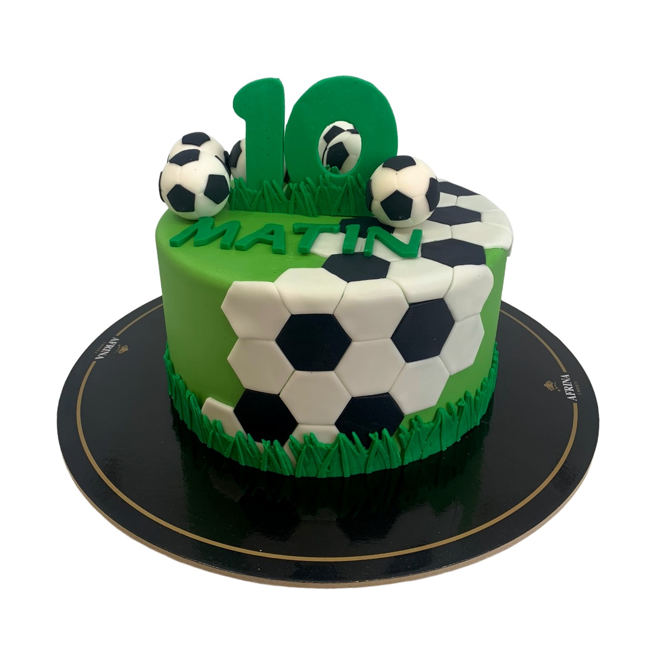Classic Soccer Ball Pattern Cake