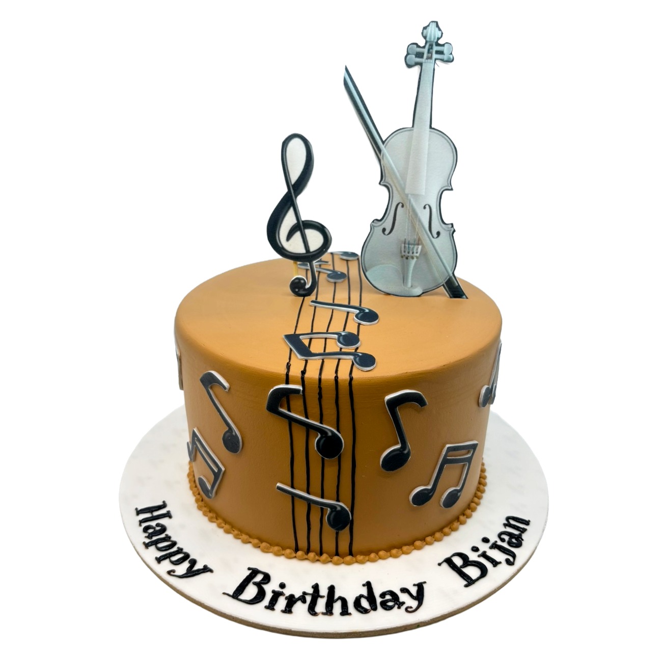 Classic Violin Melody Cake