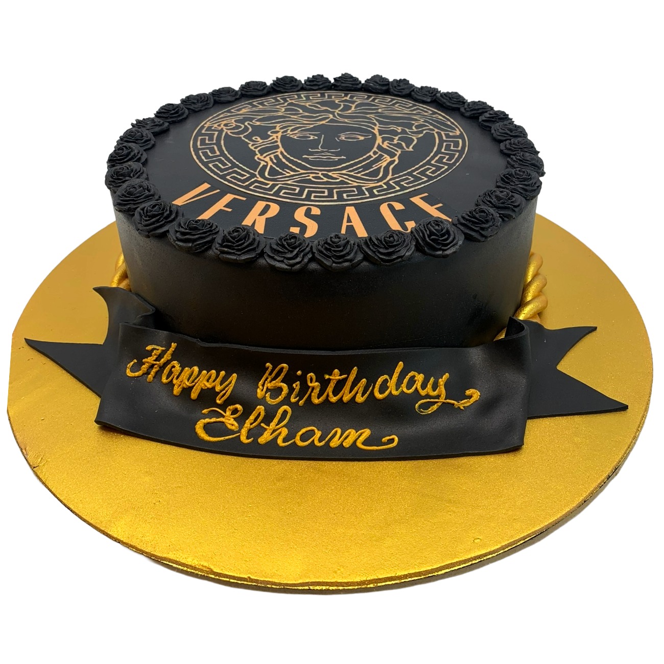 Couture Medusa Emblem Cake