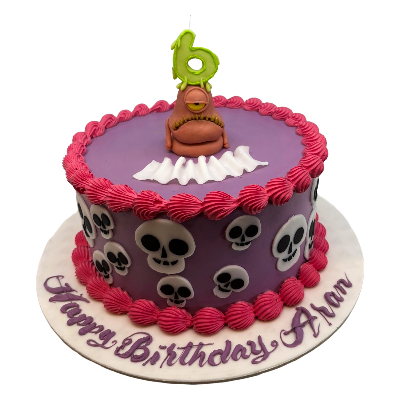 Creepy Monster & Skulls Cake