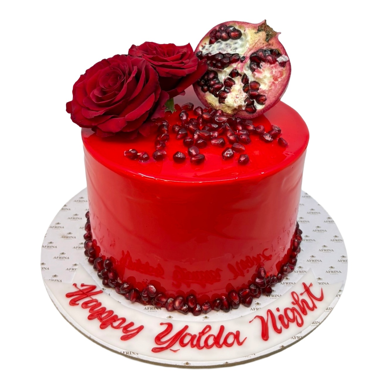 Crimson Rose & Pomegranate Yalda Night Cake